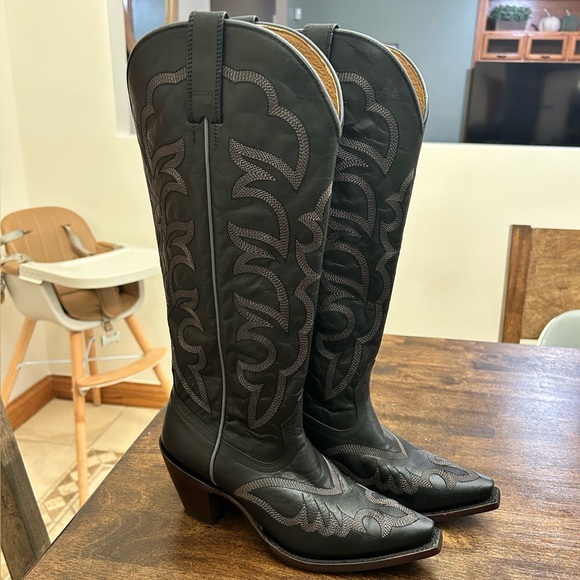 Shyanne Black cowboy Boots - Picture 1 of 7